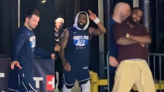 Luka Doncic, Kyrie Irving Immediately After Mavs Win Game 3 Against Clippers