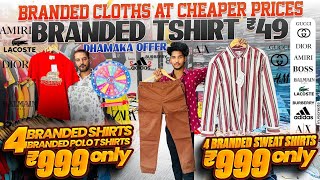 BRANDED TSHIRT RS 49/-😍1 JEANS 1SHIRT BRANDED RS 499/-🔥4 BRANDED COLLAR TSHIRTS RS 999/- BRAND2BRAND