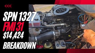 SPN 1327 FMI 31 PART 1 Breakdown get ready watch parts list breakdown at 3:36