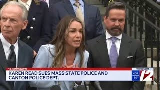 Karen Read sues Massachusetts State Police and Canton Police Department