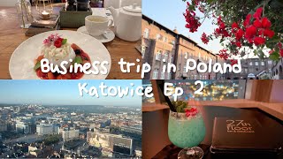 Business trip to Poland vlog ep 2 💼| Work and sightseeing in Katowice | City view, traditional food