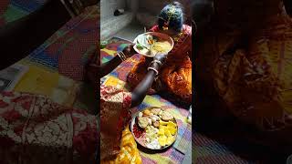 গ্রামের বিয়ের অনুষ্ঠান - কনের আশীর্বাদ Village marriage rituals - blessing ceremony