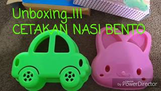 Unboxing...!! Cetakan nasi bento