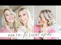 A celebrity stylist does my hair!!! | Easy UPDO for homecoming! | Twist Me Pretty