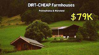 5 DIRT CHEAP Farmhouses for SALE Under $99k in Pennsylvania & Maryland! Amazing Investment Property