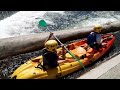 ardèche en kayak passage de la glissière de ruoms