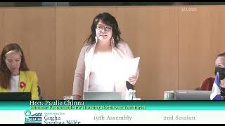 19TH ASSEMBLY, 2nd Session, DAY 160 - Dene Zhatıé / South Slavey Interpretation - 2June2023