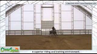 Indoor Riding Arena at Carousel Stables by ClearSpan Fabric Structures