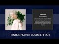 Image Hover with zoom Effects | How to create image overlay hover effect using html and css only