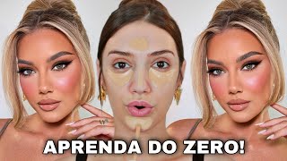 MAKE NEUTRA DE NATAL *APRENDA A SE MAQUIAR DO ZERO* TUTORIAL DE MAQUIAGEM COMPLETO *PASSO A PASSO*