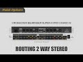 Routing Crossover 2 Way Stereo