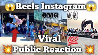 Instagram viral reels 😱 public reaction 🤗 flip reels reaction 😱 OMG amazing video