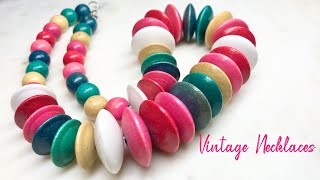 Vintage Wood Necklace Haul Unboxing!