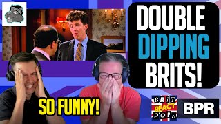 Seinfeld Double Dipping FIRST TIME REACTION (Brits React)