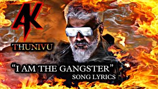 Gangsta Lyrical Video Song - Thunivu | Ajith Kumar | Ghibran | Shabir Sulthan |  Viveka | BOP