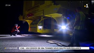 Kourou : Un convoi exceptionnel de 286 tonnes pour transporter des éléments de fusées