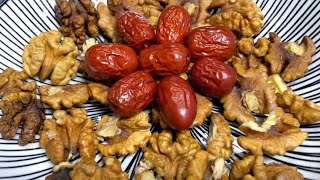 Walnuts and red dates, one bowl a day, the more you eat, the more energetic you are