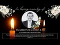 IN LOVING MEMORY OF PS. GIDEON SUCAHYO, S.TH | IBADAH PENGHIBURAN HARI 1