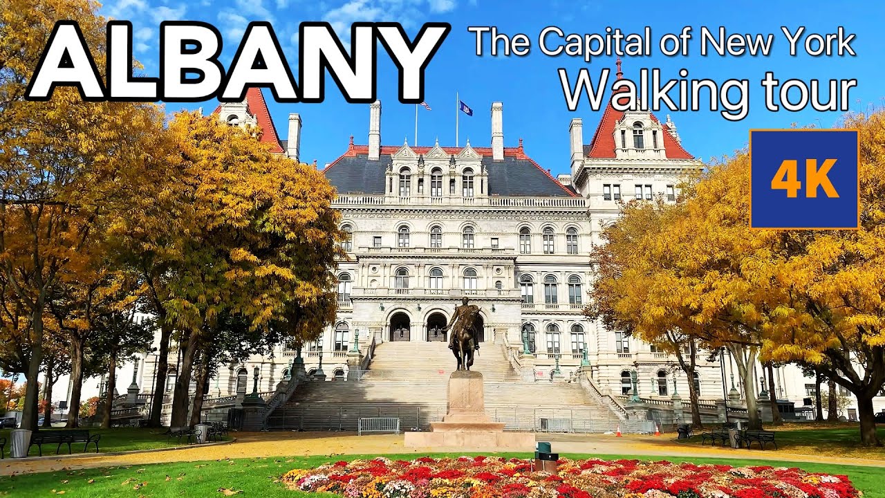 Walking In Downtown Albany New York Albany Ny 4k The Capital Of