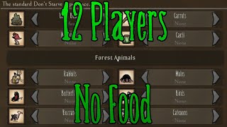 I put 12 players on a world with no food | Don't Starve Together