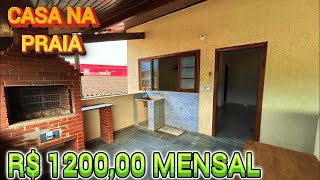 Casa para locação mensal na praia de Peruíbe R$ 1200,00