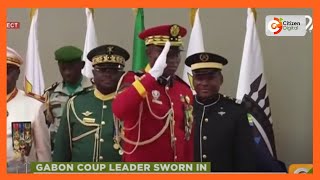 Gabon coup leader Gen. Nguema sworn-in by constitutional court judges