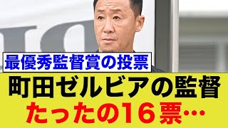 大躍進の黒田監督、最優秀監督の投票でたったの16票に…