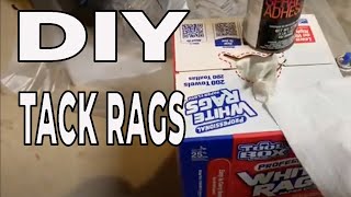 How to make an inexpensive tack rags | Busy Beaver |  #tackrag #woodworking #sawdust