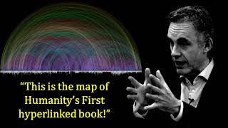 Jordan Peterson shows humanity’s first hyperlinked book having 65000 cross references through a map!