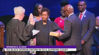 Holder White sworn in as Illinois Supreme Court's 1st Black woman justice