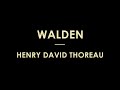 walden by henry david thoreau full audiobook