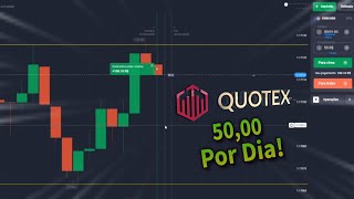 QUOTEX  - Como Fazer 50,00 Por dia Usando Apenas Uma Estrategia