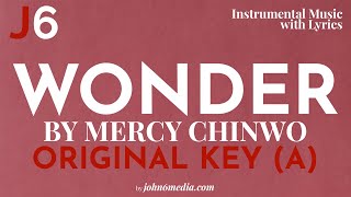 Mercy Chinwo | Wonder Instrumental Music and Lyrics Original Key (A)