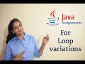 Basic Java Assignments 14 - For Loop Variations