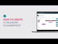 How to create a calendar in SharePoint?