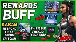 New Players Get Valkyrie Deals | Kabam Respond To Cash Grab Comments | Rewards Buff for AQ/AW [MCN]