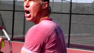 LUKE JENSEN TENNIS PRACTICE