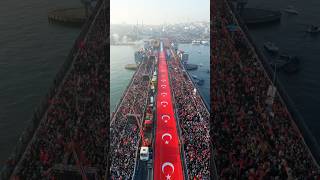 2025 yılının ilk gününde ilk sabahında İstanbul Galata’da binlerce insan Gazze’yi unutmadı.