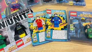 my collection DC SDCC lego minifigure unboxing video