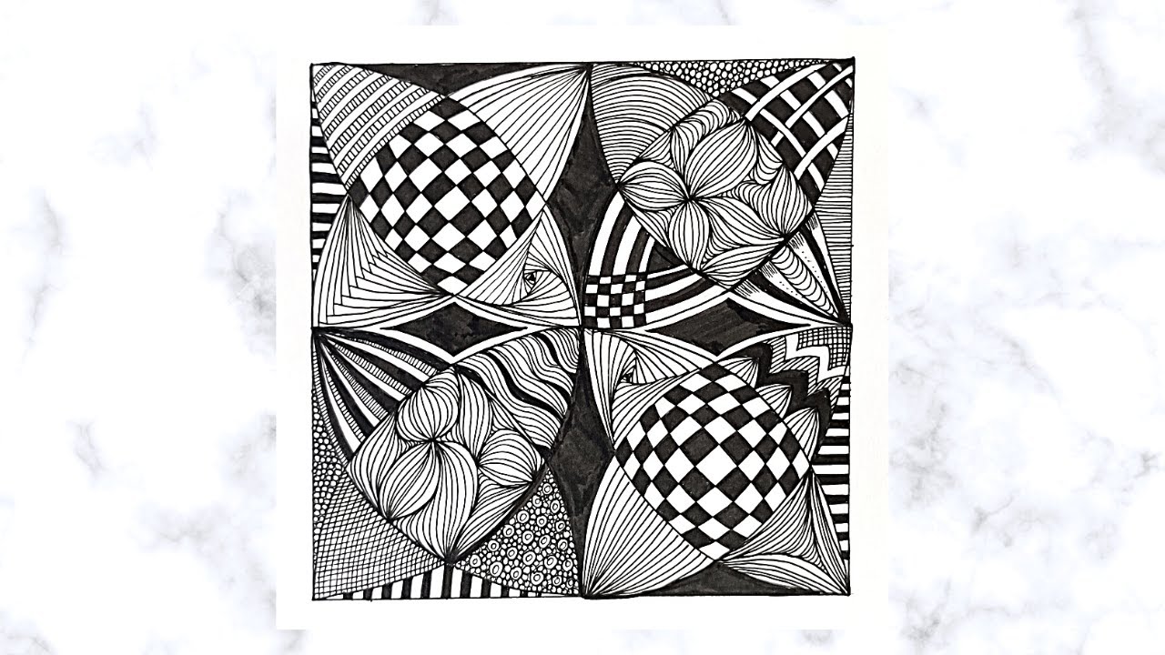 Zentangle Art Zendoodle Doodle Patterns Youtube