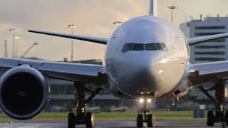 (4K) 13 Minutes of wet runway action on Schiphol.