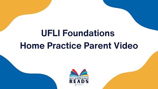 UFLI Foundations Home Practice Parent Video