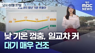 오늘의 대구경북 날씨 | 대구MBC뉴스