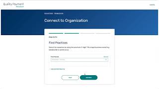 Data Submission: Connecting to an Organization as a Practice for MIPS