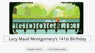 Lucy Maud Montgomery, Lucy Maud Montgomery’s 141st Birthday (Google Doodle)