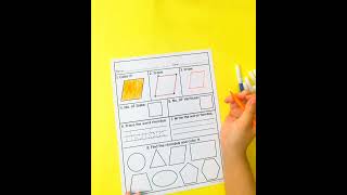 2D Shapes Worksheets & Anchor Charts | Shape Recognition + Attributes