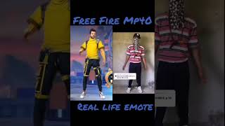 Free Fire Cobra MP40 Emote Vs Real life Cobra MP40 Emote 😱 || #shorts #cobramp40 #emote #reallife