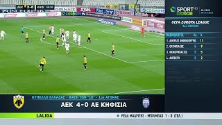 ΑΕΚ-Κηφισιά 4-0 Στιγμιότυπα HD Κύπελλο Φάση των 16 01-12-2021