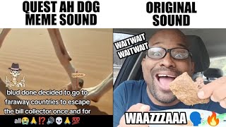 WAITWAITWAIT WHAT DA HELLL WAAZZAAA (quest ah dog Original vs Meme)