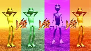Alien dance VS Fun alien VS Dame tu cosita VS Funny alien dance VS Green alien dance VS red alien